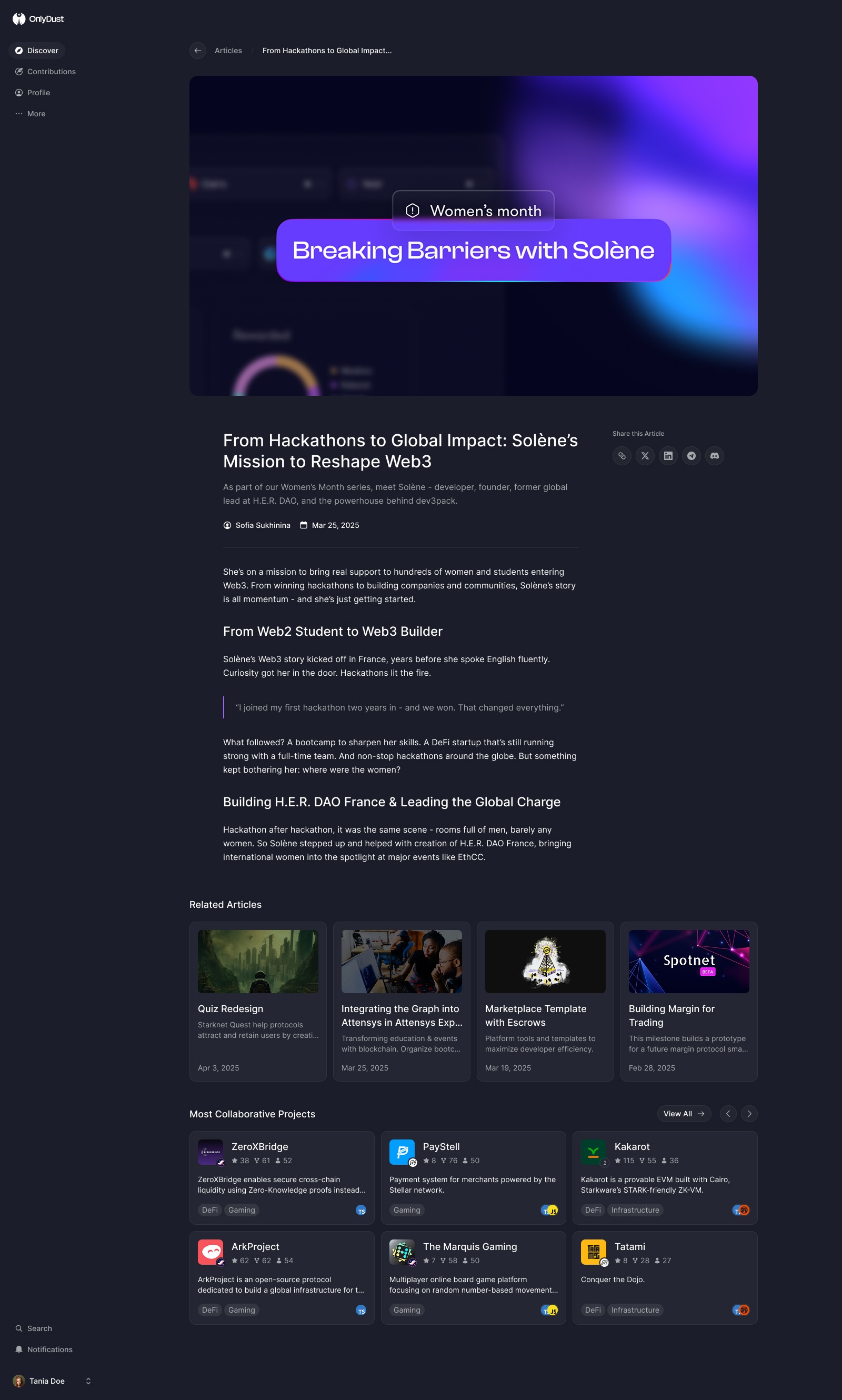 OnlyDust article detail