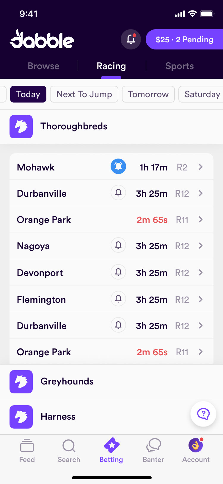 Dabble fixture view