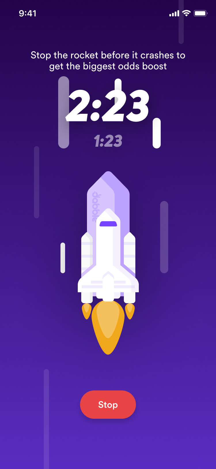 Rocket Boost applied to a bet