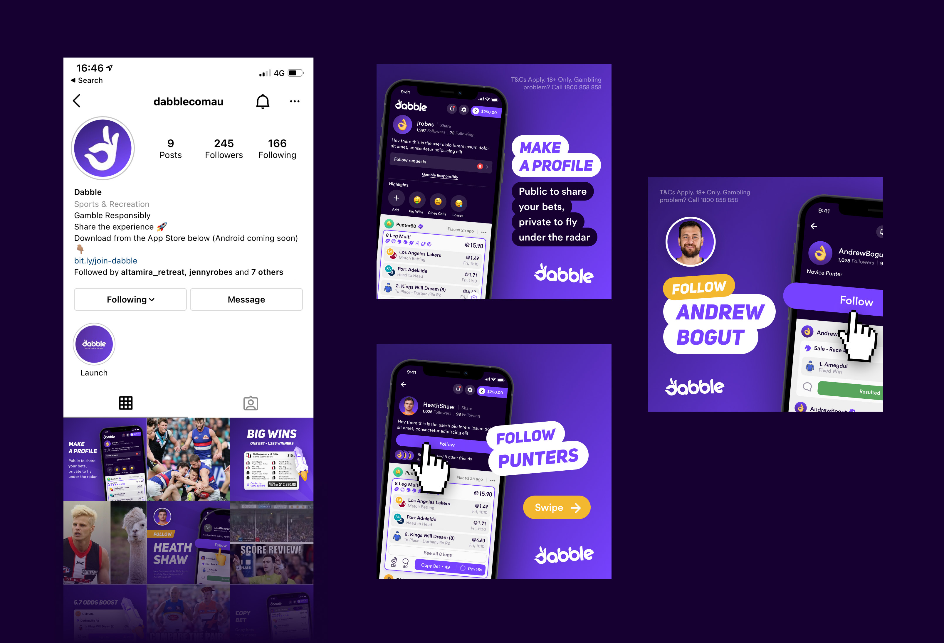 Dabble brand applied to social