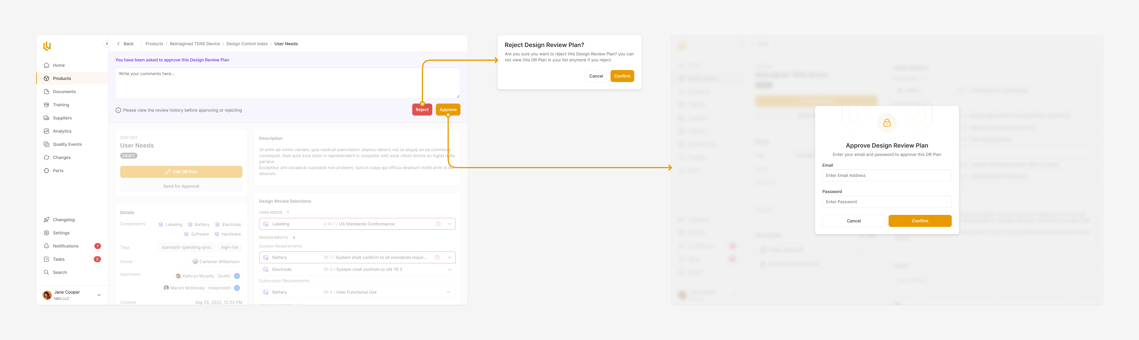 Ultralight review approval flow