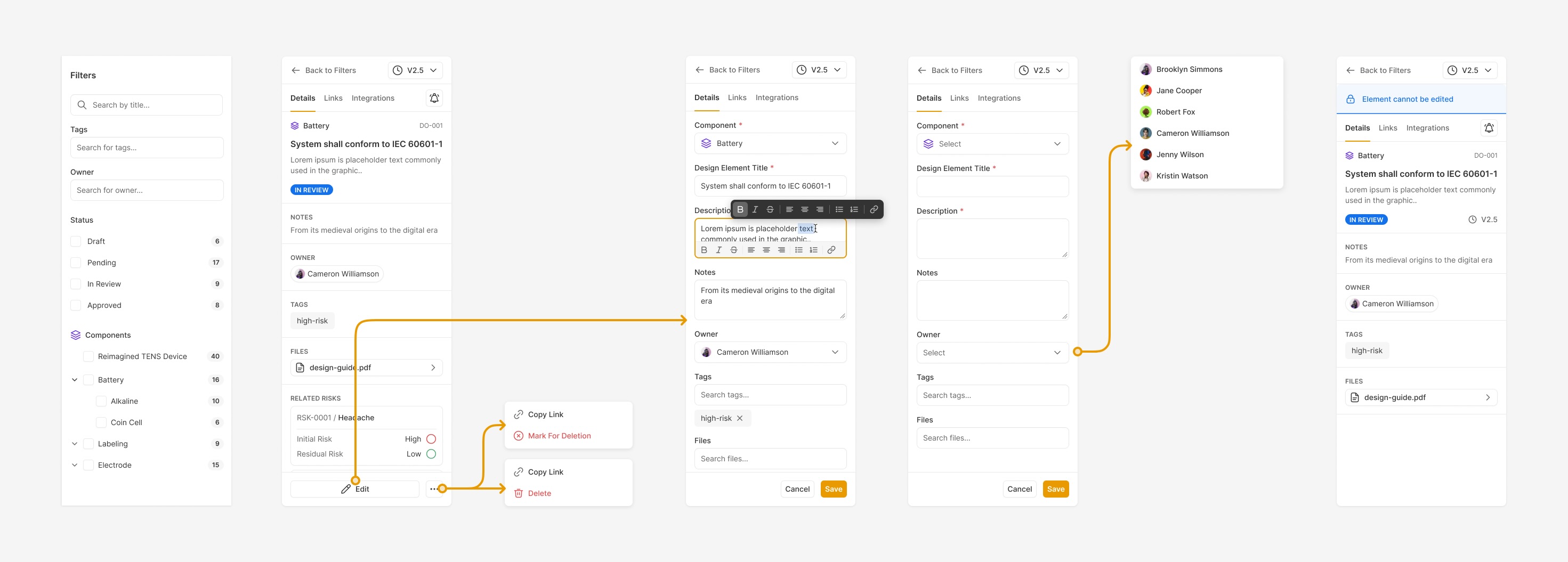 The Ultralight Design Control tool panel